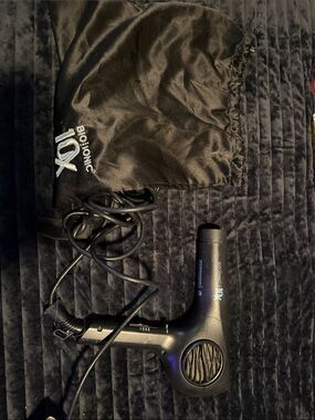 Bio Ionic Black Travel Hair Dryer with Protective Pouch